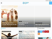 Tablet Screenshot of embracingthegoodlife.com
